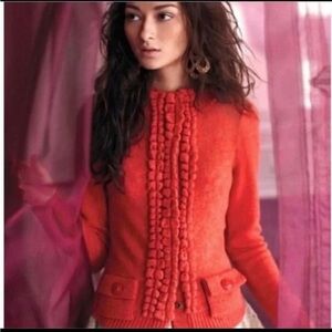 Anthropologie Moth Cozy Wool Blend Cardigan Floating Sparks Cabincore Size Large